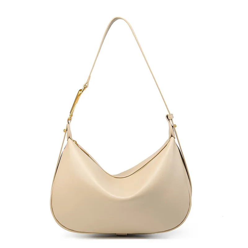 Women Fashion Minimalist Pure Leather Shoulder Bag